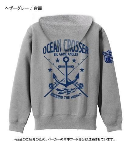 OCEAN CROSSER マリンパーカー / イカリとタックルをモチーフにした