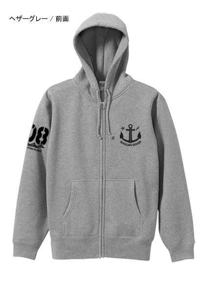 SEVEN OCEANS マリンパーカー / フィッシングボートをコミカルに描いた