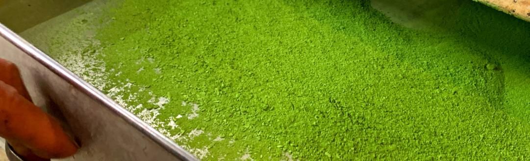 抹茶のできあがり