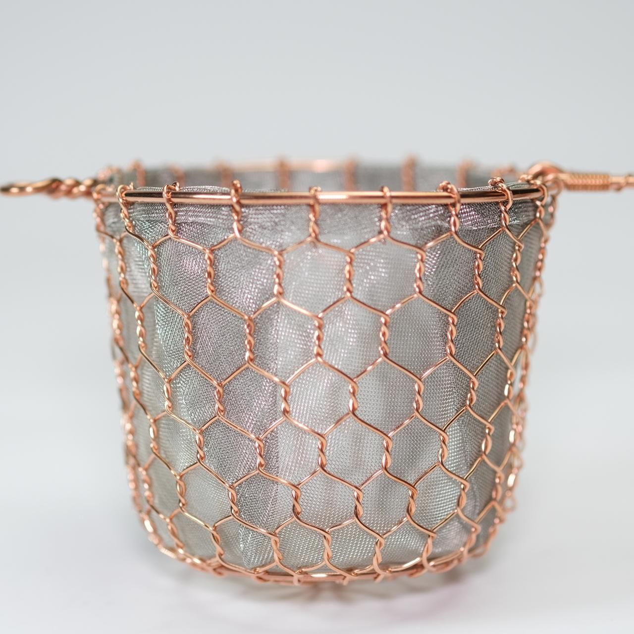 鳥井金網工芸 茶こし 中サイズ | 手編み銅製 - 京都アンテナ