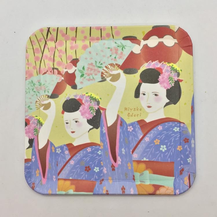 鈴木松風堂 京都角皿「都をどり」 - 京都アンテナショップ 丸竹夷 鈴木松風堂 京都角皿「都をどり」 - 京都アンテナショップ 丸竹夷