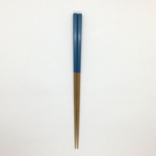 公長斎小菅 みやこ箸 ブルー 長さ22.5cm
