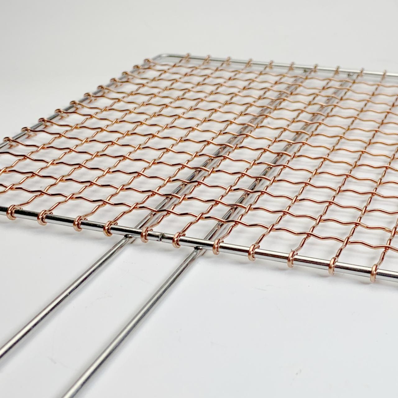 鳥井金網工芸 銅製手付き焼き網 16cm | キッチンで使える焼き網