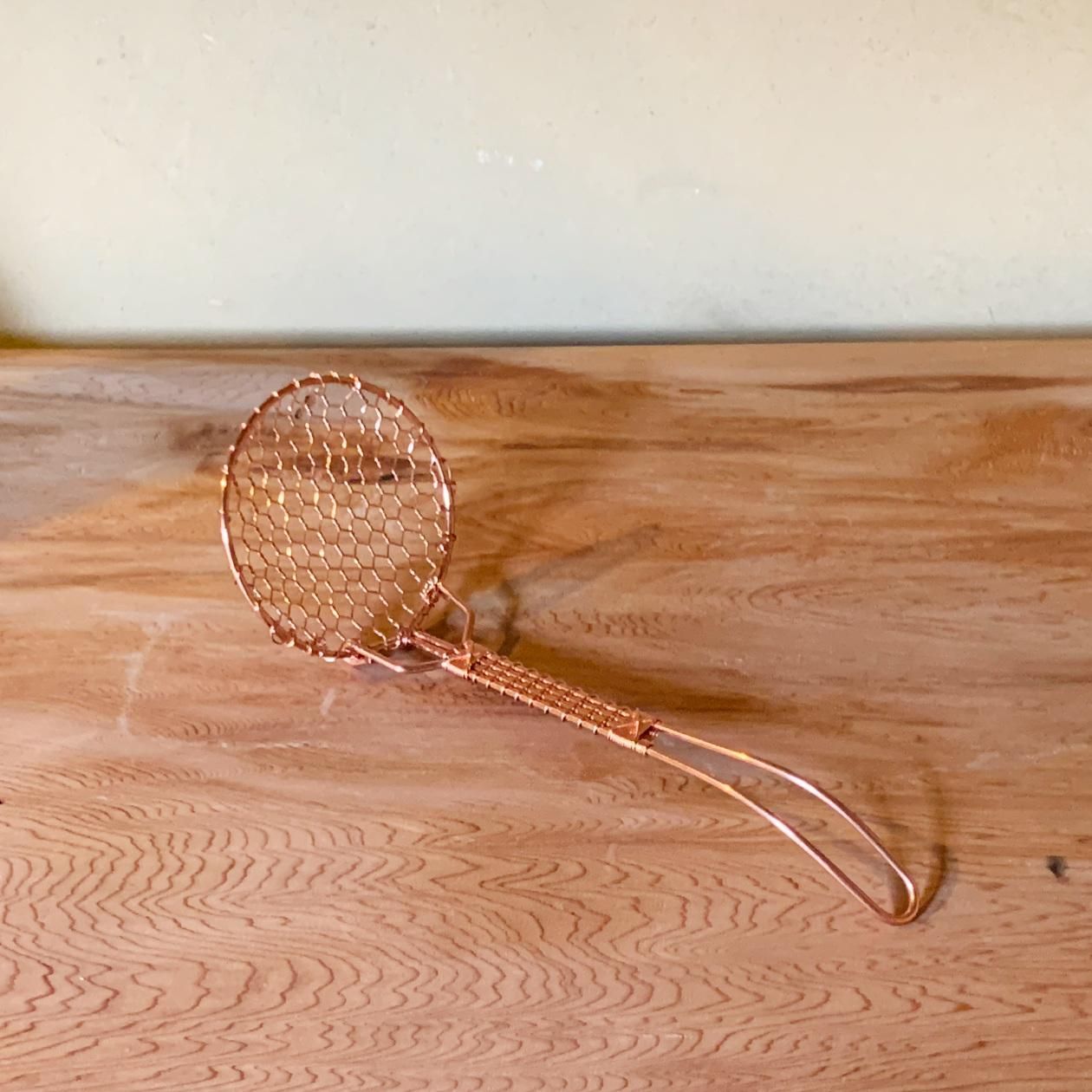 辻和金網 銅製ゆどうふ杓子 | 湯豆腐すくい - 京都アンテナショップ 丸竹夷