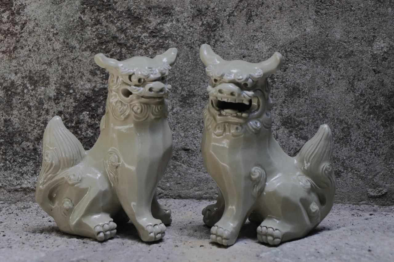 獅子面取2025 | シーサー - 育陶園 やちむんの窯元｜沖縄の陶器 和食器