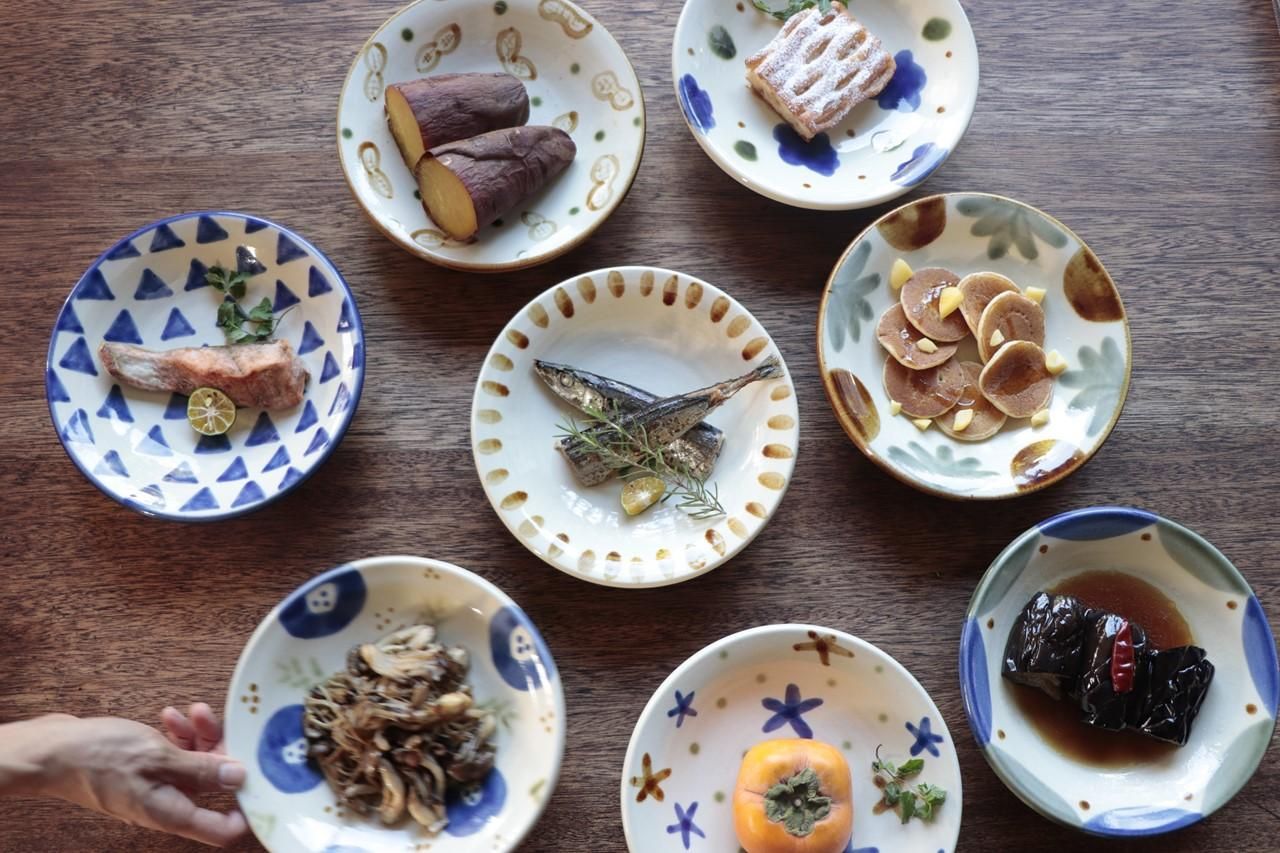 6寸皿 | オータムシリーズ - 育陶園 やちむんの窯元｜沖縄の陶器 和