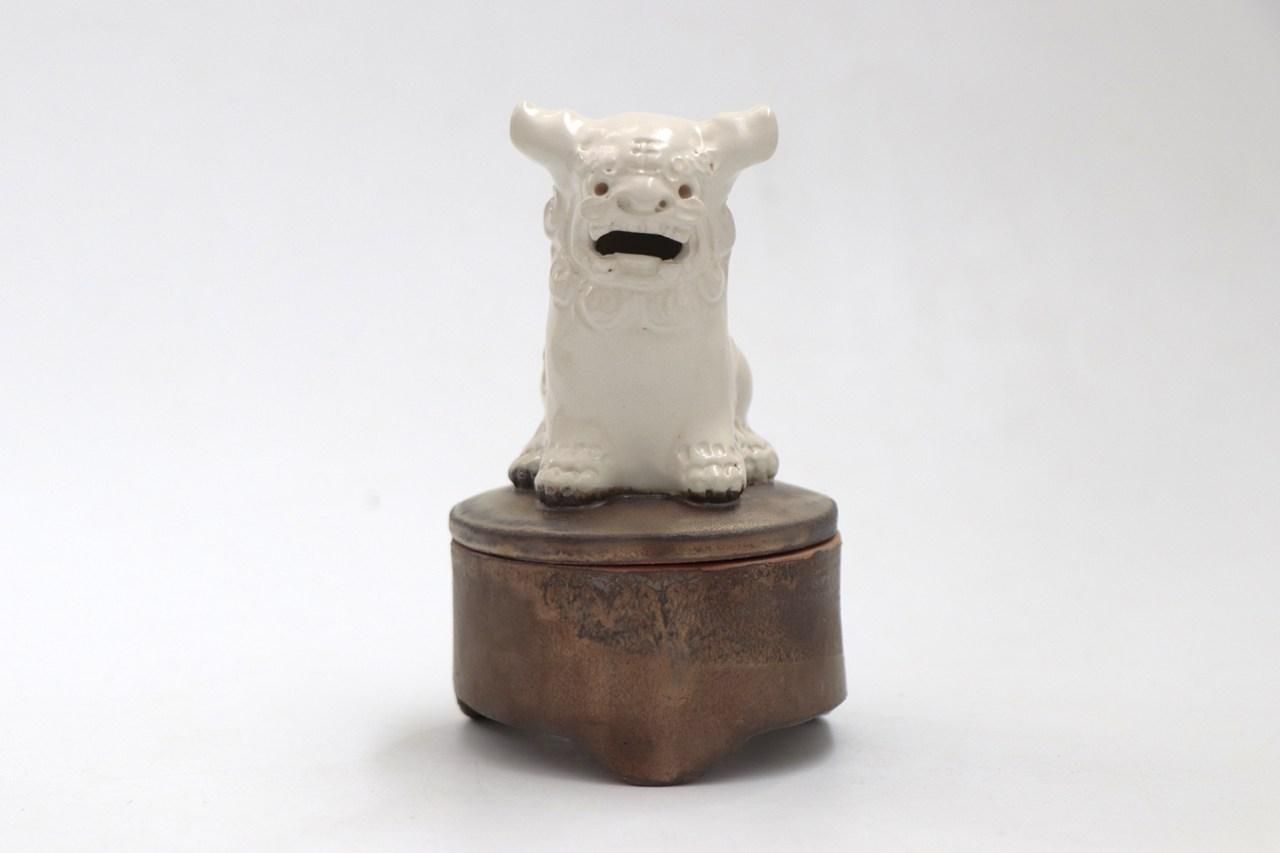 胡文眀　香爐　箱あり 胡文眀 香爐 箱あり 箱香炉 | 龍頭 - 育陶園 やちむんの窯元｜沖縄