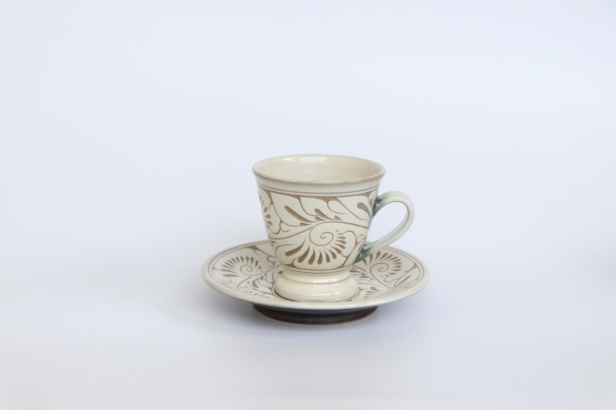 やちむん コーヒーカップ（大）【陶芸こまがた】 - おきなわ