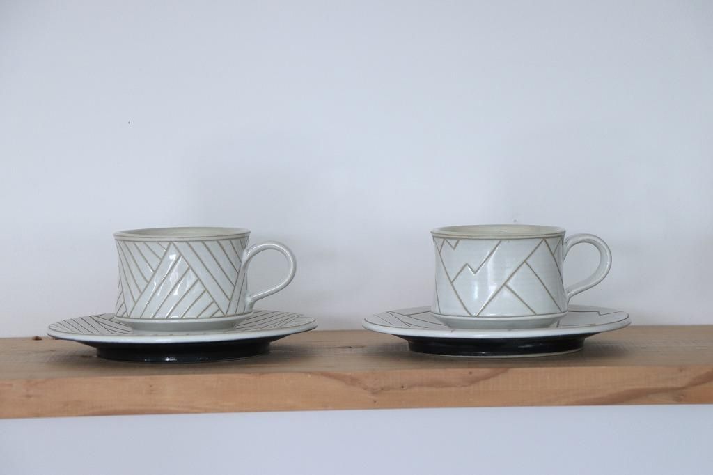 限定ホワイト CUP&SAUCER - 育陶園 やちむんの窯元｜沖縄の陶器