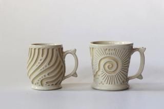 No.140　新品　やちむん　マグカップ1点　皿2点 No.140 新品 やちむん マグカップ1点 皿2点