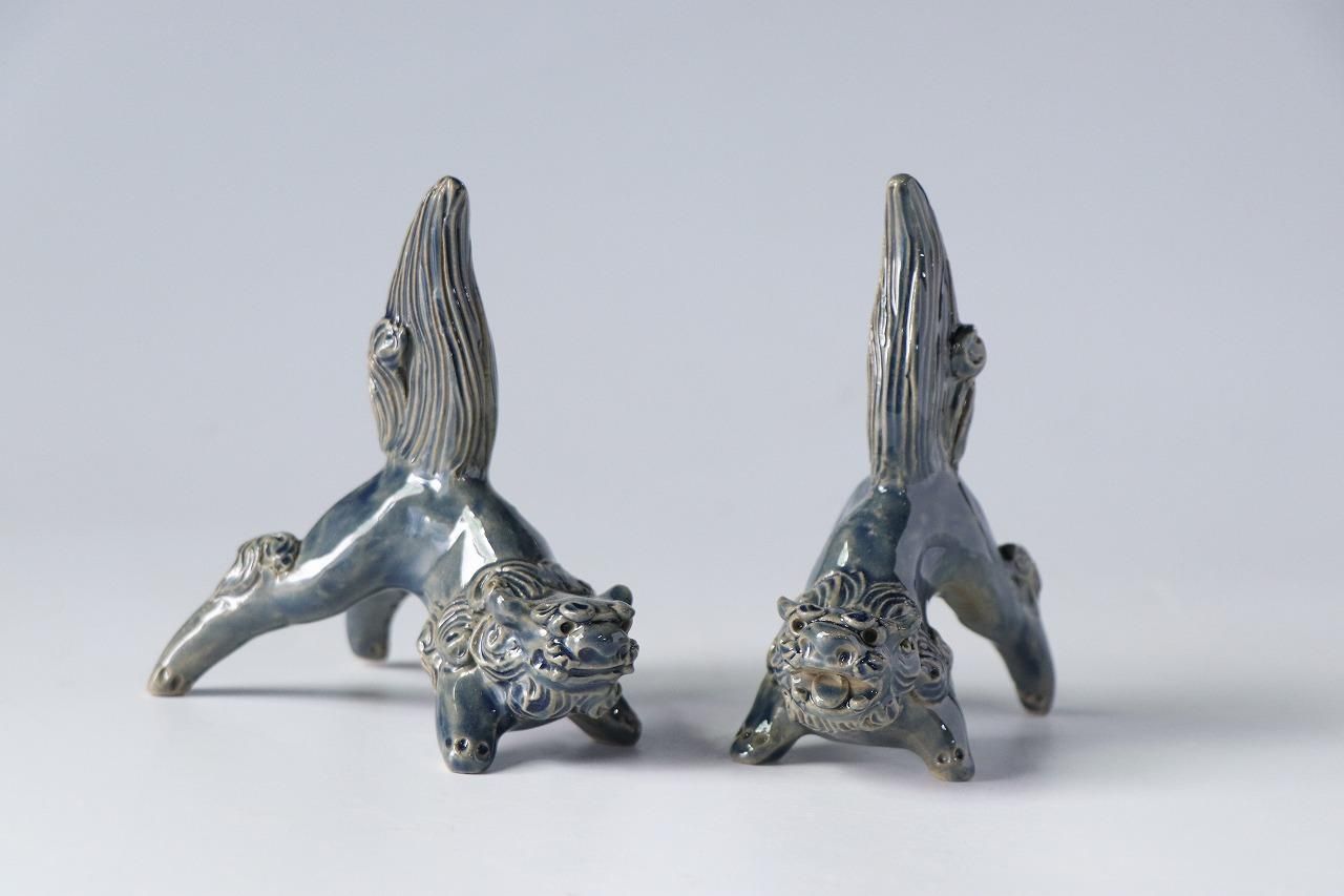 Santa Mama　沖縄育陶園　シーサー　手びねり　手乗り獅子　一点もの てのり様専用‼︎ Santa Mama 沖縄育陶園 シーサー 手びねり 手乗り