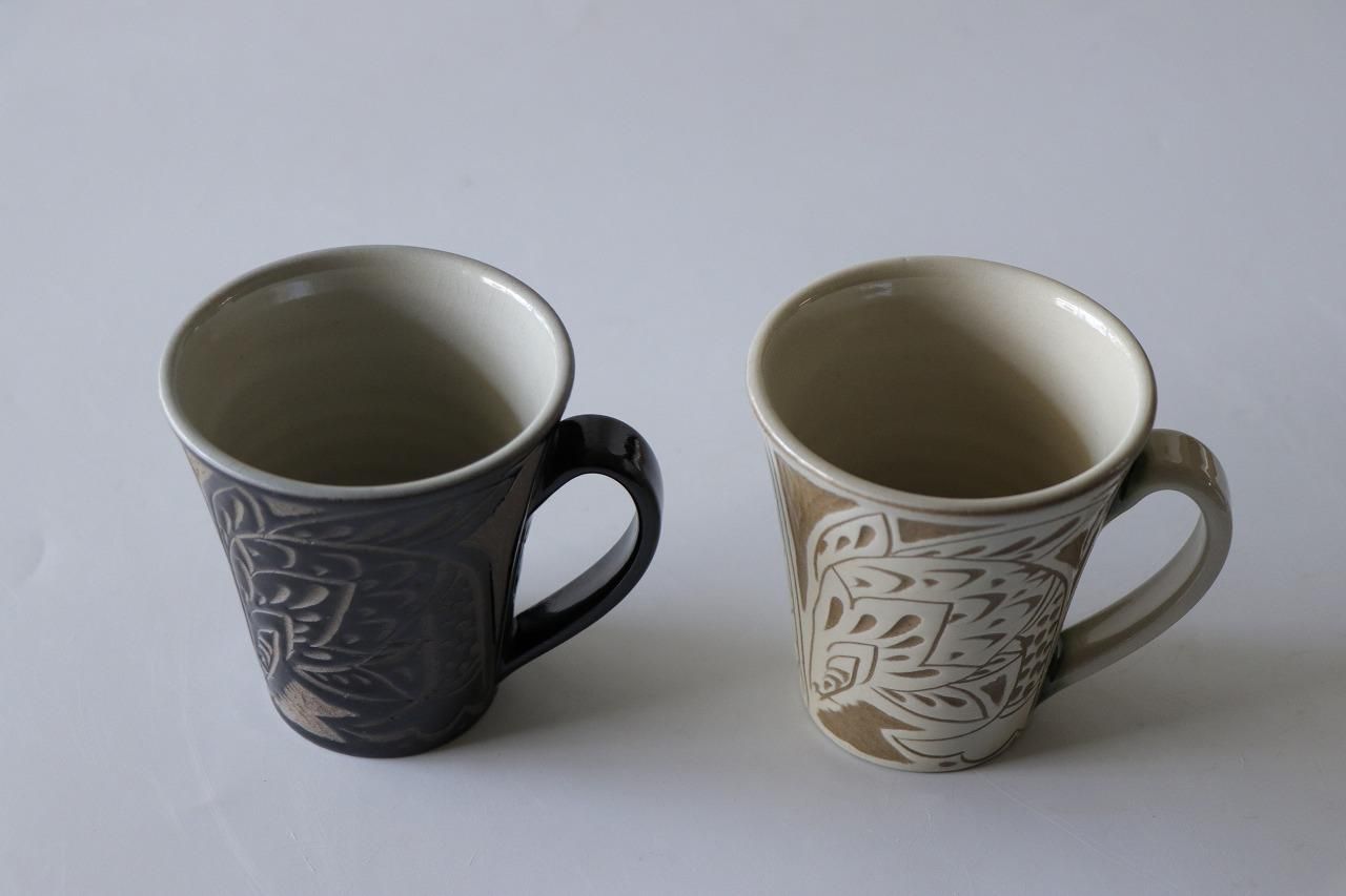 No.140　新品　やちむん　マグカップ1点　皿2点 No.140 新品 やちむん マグカップ1点 皿2点