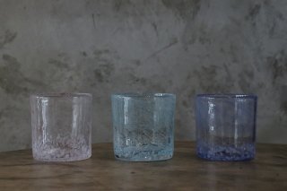 琉球ガラス　WAVE　グラスアート藍