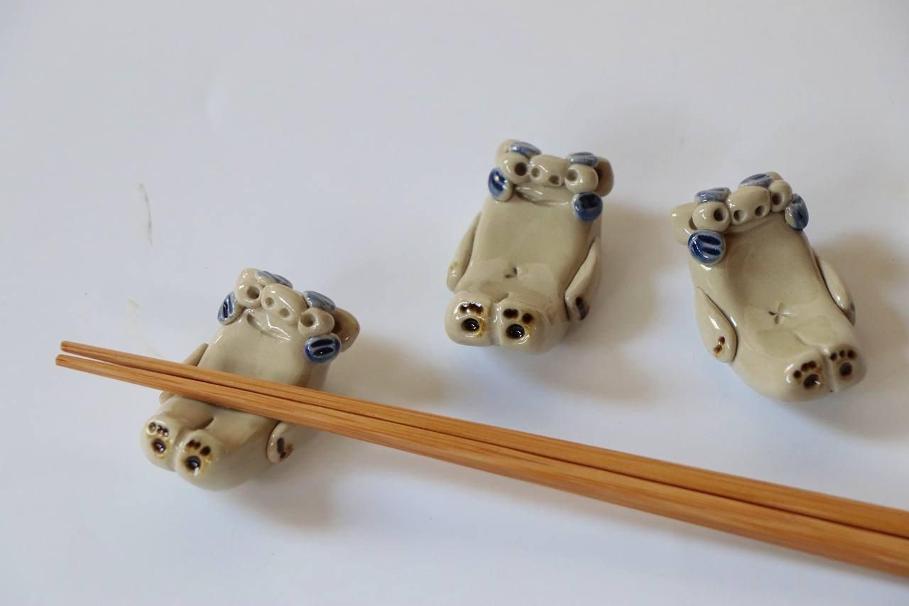 希少】宮城光男 天才光男 シーサー うさぎ 沖縄 シーサー置物 陶器製