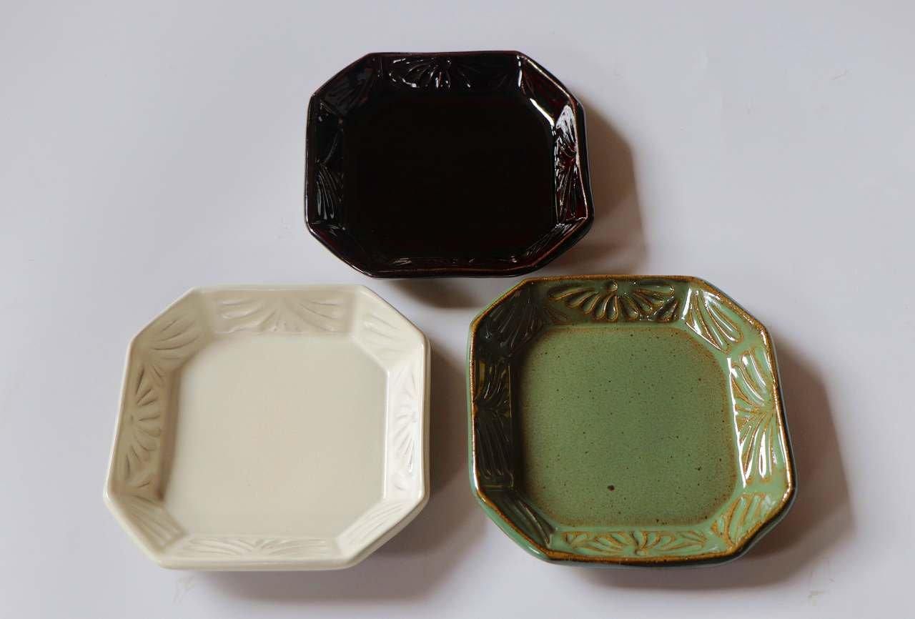 八角皿 - 育陶園 やちむんの窯元|沖縄の陶器 和食器などの 八角皿 - 育陶園 やちむんの窯元|沖縄の陶器 和食器などの