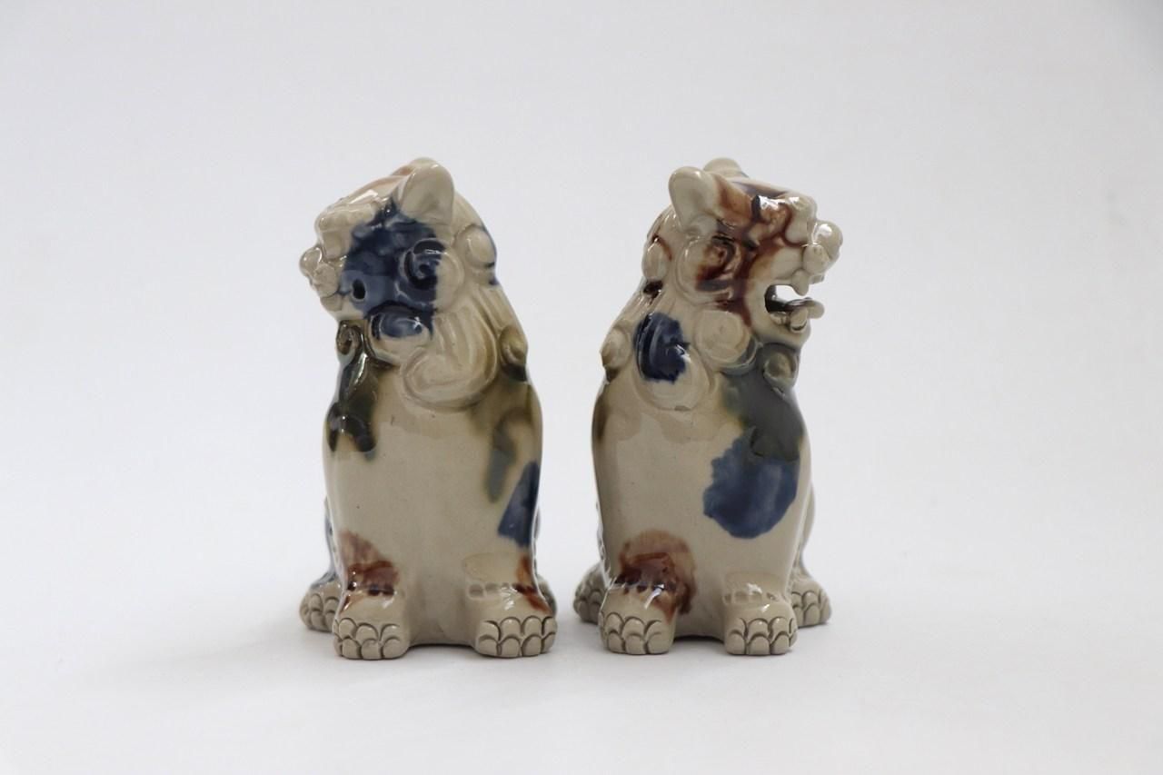 横向10cm獅子 | 三彩 - 育陶園 やちむんの窯元｜沖縄の陶器 和食器など