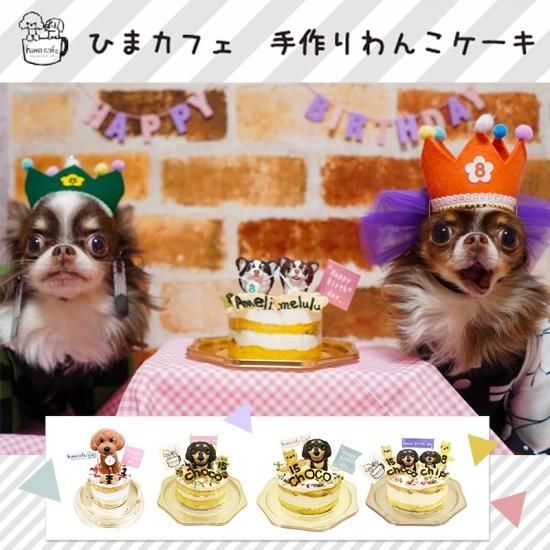 犬用ケーキ うちの子ケーキ ミニチュアドッグのせ 冷凍 わん子ん家ひまカフェ 犬用ケーキ うちの子ケーキ ミニチュアドッグのせ 冷凍 わん子ん家ひまカフェ