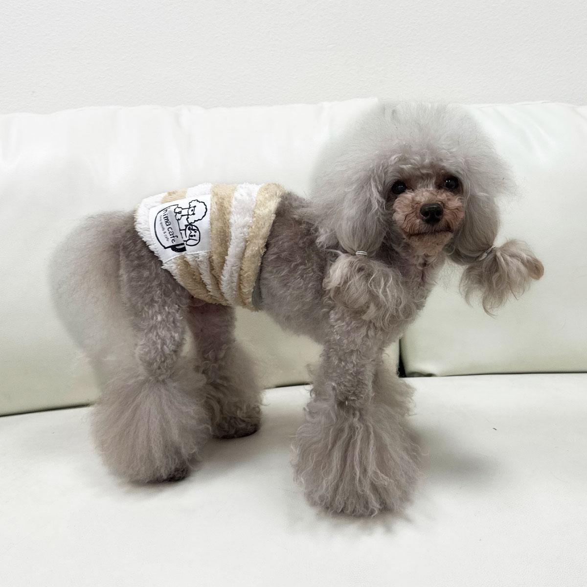 テラヘルツ ボーダーボア腹巻・ネックウォーマータイプ ／ひまカフェ