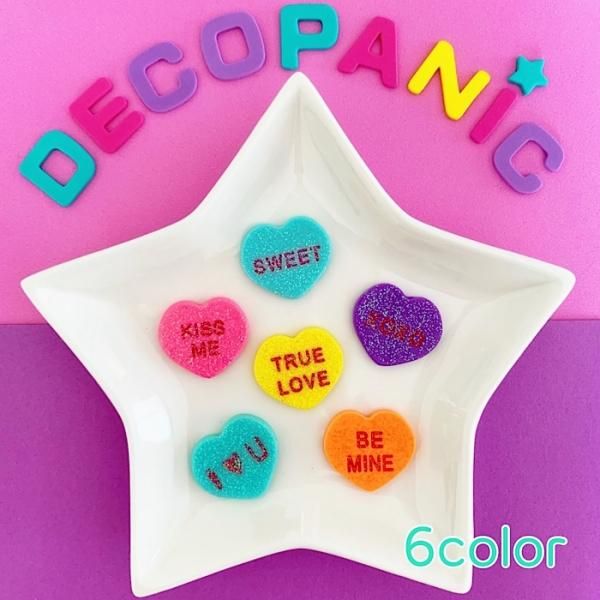B9 ラメ付きキャンディーハーツ Decopanic B9 ラメ付きキャンディーハーツ Decopanic
