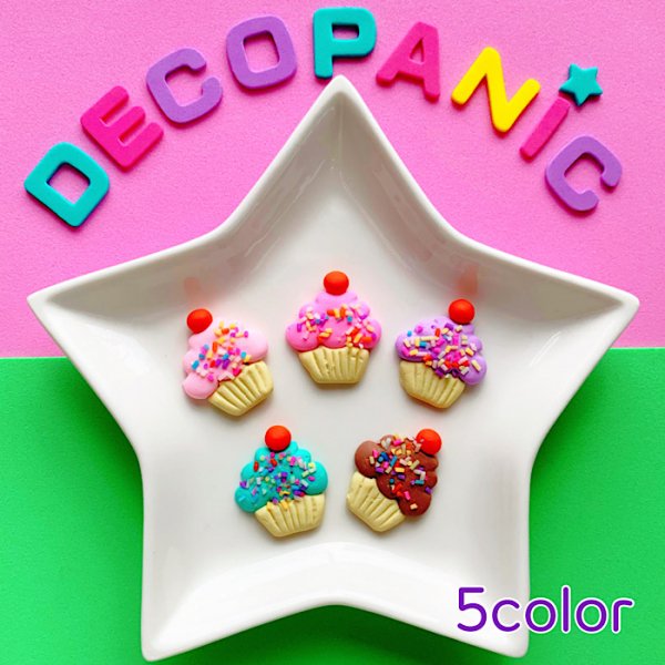 樹脂粘土カップケーキ Decopanic
