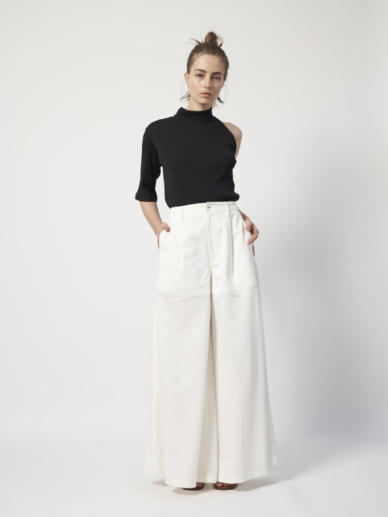 WIDE  PANTS [WHITE / NAVY]
