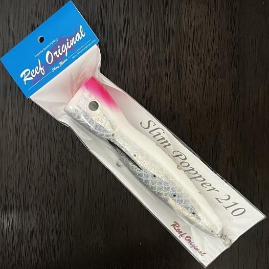 Slim Popper 210 ホワイトピンクヘッド - Reef Original Net Shop