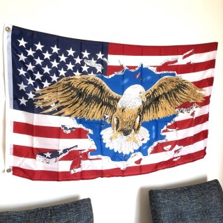 アメリカの国鳥、ハクトウワシ(アメリカンイーグル)の星条旗