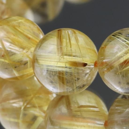 鑑別書付き キャッツアイゴールドルチル ブレスレット 約12.5mm 鑑別書付き キャッツアイゴールドルチル ブレスレット 約12.5mm
