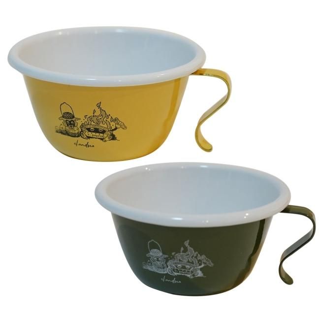 即日発送】さいとう夫婦イラスト オリジナルホーローシェラカップ