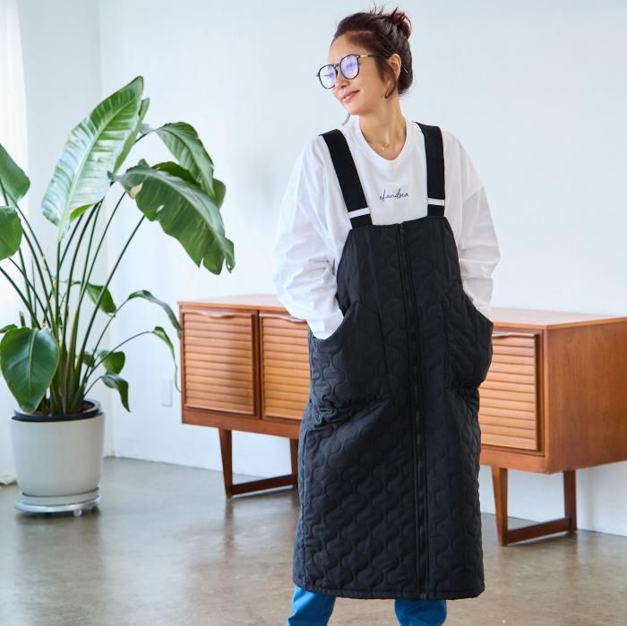 新品　完売　Brocante　コットンリネンキャンバスサロペットスカート 3シーズン活躍！ きれいめ大人カジュアル リネンサロペットスカート