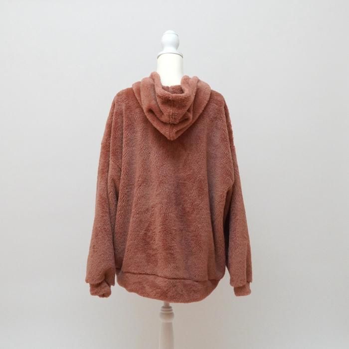 ALEXIA STAM - ふわもこコーデ☆LUSSO SURF LA刺繍ボアパーカー　アイボリー　Sサイズ ALEXIA STAM - ふわもこコーデ☆LUSSO SURF LA刺繍ボアパーカー