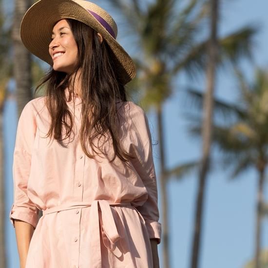 Shirt Dress - Rose Pink  50%OFF SUMMER SALE!!