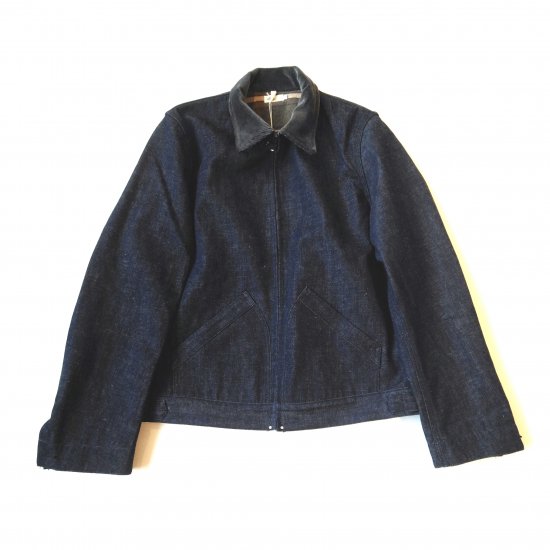 CANVAS.online shop / WAREHOUSE&CO. Lot 2149 LINED DENIM ZIP UP JACKET  (CORDUROY COLLAR)