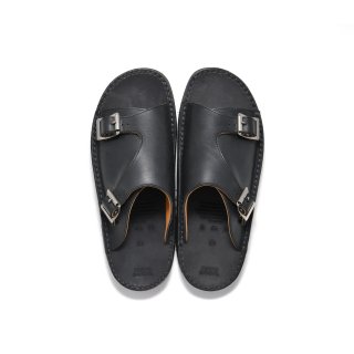 TOKYOSANDAL <br>DOUBLE MONK SANDAL<br>BLACK 22SS