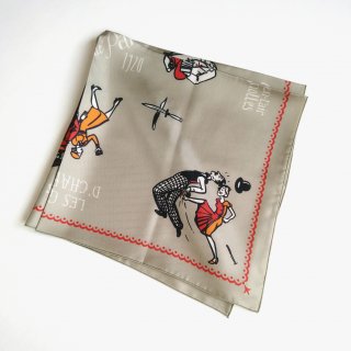 【 A PIECE OF CHIC  ア ピース オブ シック 】<br>“ LES APACHES ” Silk Scarf