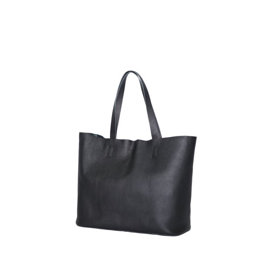 SLOW embossing leather tote bag M