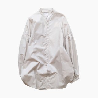 <img class='new_mark_img1' src='https://img.shop-pro.jp/img/new/icons8.gif' style='border:none;display:inline;margin:0px;padding:0px;width:auto;' />Honnete<br>PUFFED SLEEVE LONG SHIRTS<br>COTTON SILK POPLIN