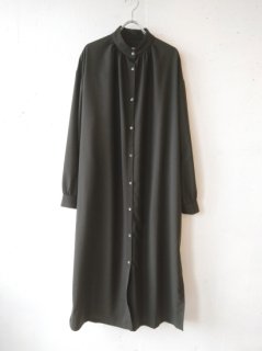 Honnete<br>LONG SLEEVE GATHER ONEPIECE<br>Cordura mix Wool Serge