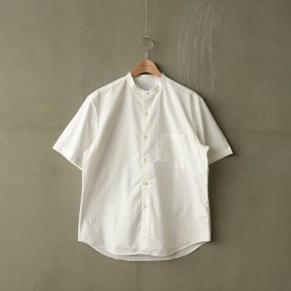 Manual Alphabet<br>LOOSE FIT<br>BAND COLLAR S/S SHIRT