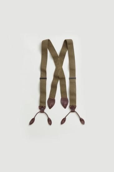 Nigel Cabourn 着れ ナイジェルケーボン レザーサスペンダー Nigel Cabourn 着れ ナイジェルケーボン レザーサスペンダー