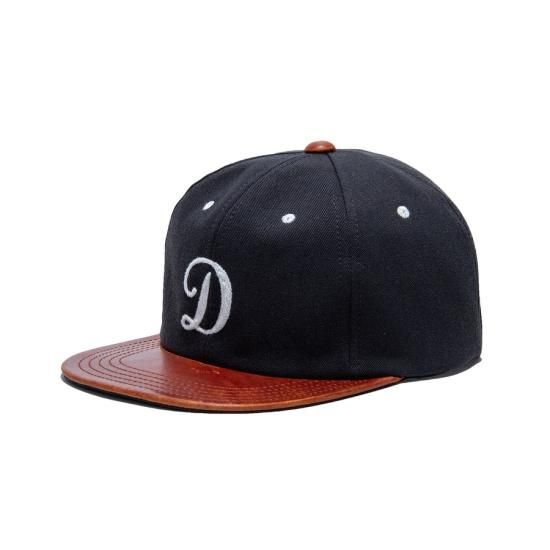 THE H.W DOG&CO ドッグアンドコー 2tone leather cotton cap