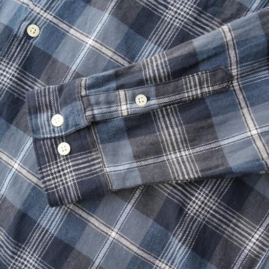 Manual Alphabet BRUSHED CHECK LOOSE FIT B/C SHT