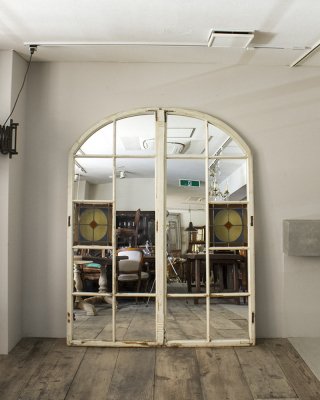 Stained glass door