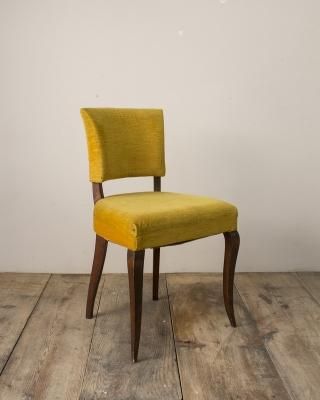 Fabric Chair Yellow