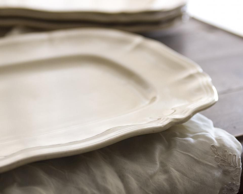 Sarreguemines” Rectangle Plate.2 - フランスアンティーク家具