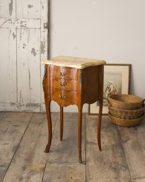 Marble Top Night Table.1