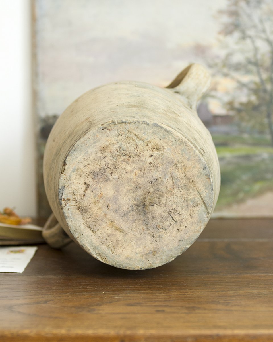 フランスアンティークの陶器製壺