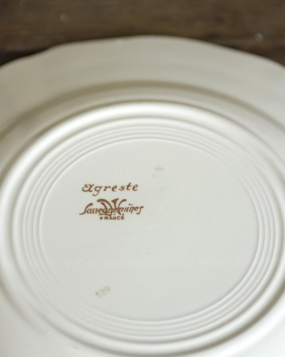 Sarreguemines antique plate サルグミンヌ SARREGUEMINES Plate / サルグミンヌ プレート【C】〈 スープ皿
