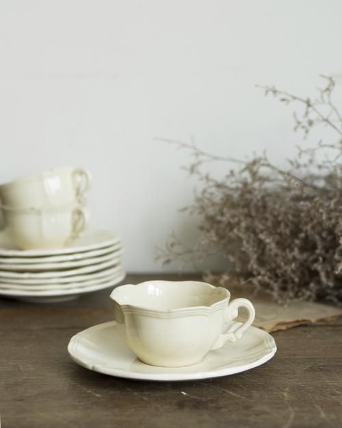  륰ߥ åס.n  Sarreguemines Cup and Saucer 