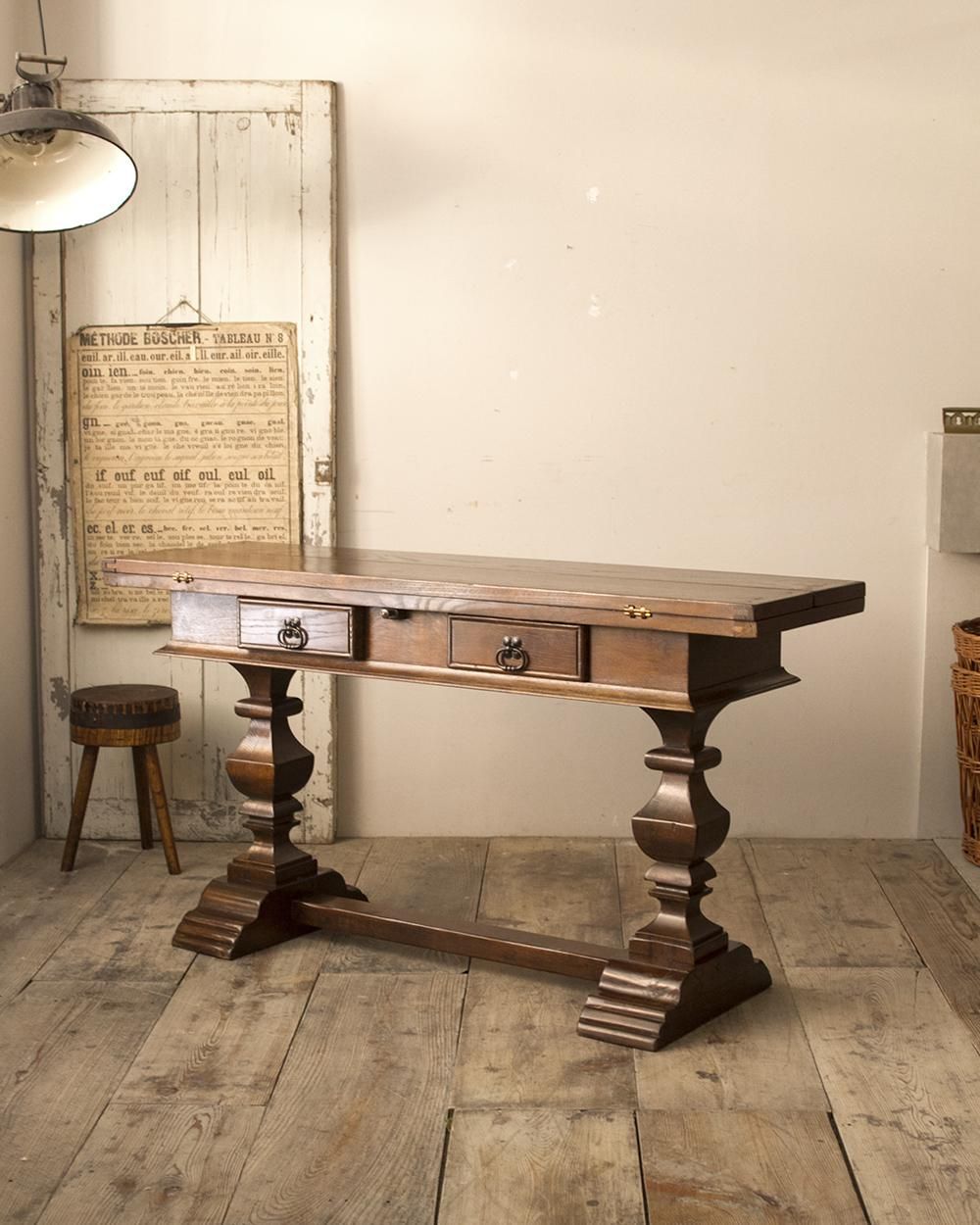 フランスのヴィンテージテーブル stoop | French Antique Desk with Two Drawers